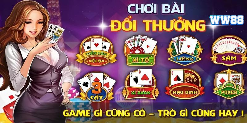 Những game bài đổi thưởng WW88 nổi bật